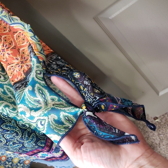 NWT Multiples Colorful Patchwork Women's Top Size Small - Picture 3 of 8